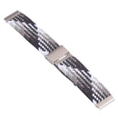 Nylon Braided Metal Buckle Watch Band for Galaxy Watch 4 20mm(Z Black Gray)