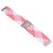 Nylon Braided Metal Buckle Watch Band for Galaxy Watch 4 20mm(Z Pink White)