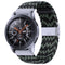 Nylon Braided Metal Buckle Watch Band for Galaxy Watch 4 20mm(W Black Green)