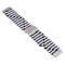Nylon Braided Metal Buckle Watch Band for Galaxy Watch 4 20mm(W Black White)