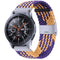 Nylon Braided Metal Buckle Watch Band for Galaxy Watch 4 20mm(Purple Gold)