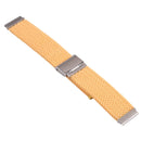 Nylon Braided Metal Buckle Watch Band for Galaxy Watch 4 20mm(Gold)