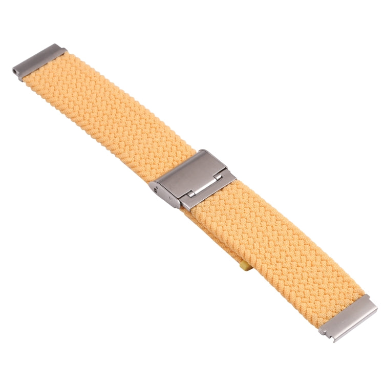 Nylon Braided Metal Buckle Watch Band for Galaxy Watch 4 20mm(Gold)