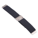 Nylon Braided Metal Buckle Watch Band for Galaxy Watch 4 20mm(Dark Blue)