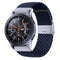 Nylon Braided Metal Buckle Watch Band for Galaxy Watch 4 20mm(Dark Blue)