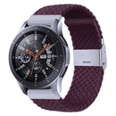 Nylon Braided Metal Buckle Watch Band for Galaxy Watch 4 20mm(Dark Purple)