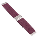 Nylon Braided Metal Buckle Watch Band for Galaxy Watch 4 20mm(Dark Purple)