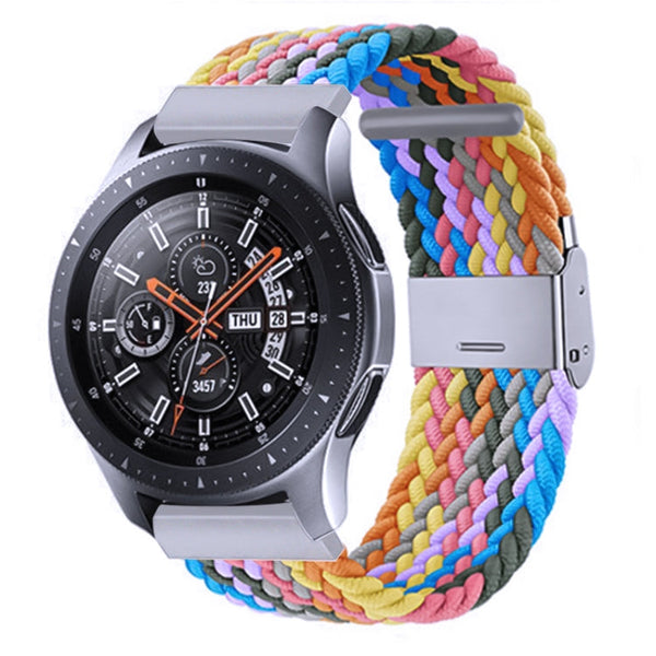 Nylon Braided Metal Buckle Watch Band for Galaxy Watch 4 20mm(Color 1)
