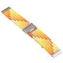 Nylon Braided Metal Buckle Watch Band for Galaxy Watch 4 20mm(Orange Yellow)