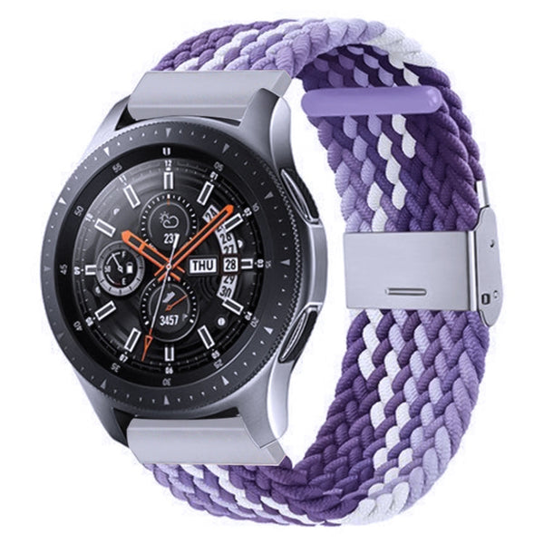 Nylon Braided Metal Buckle Watch Band for Galaxy Watch 4 20mm(Z Purple)