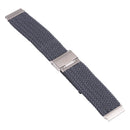 Nylon Braided Metal Buckle Watch Band for Galaxy Watch 4 20mm(Charcoal)