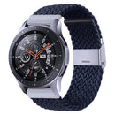Nylon Braided Metal Buckle Watch Band for Galaxy Watch 4 20mm(Charcoal)