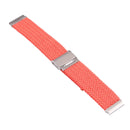 Nylon Braided Metal Buckle Watch Band for Galaxy Watch 4 20mm(Bright Orange)