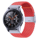 Nylon Braided Metal Buckle Watch Band for Galaxy Watch 4 20mm(Bright Orange)