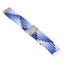 Nylon Braided Metal Buckle Watch Band for Galaxy Watch 4 20mm(Z Blue)