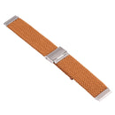 Nylon Braided Metal Buckle Watch Band for Galaxy Watch 4 20mm(Coffee)