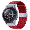Nylon Braided Metal Buckle Watch Band for Galaxy Watch 4 20mm(Red)