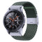 Nylon Braided Metal Buckle Watch Band for Galaxy Watch 4 20mm(Olive Green)
