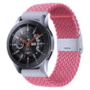 Nylon Braided Metal Buckle Watch Band for Galaxy Watch 4 20mm(Pink)