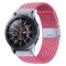 Nylon Braided Metal Buckle Watch Band for Galaxy Watch 4 20mm(Pink)