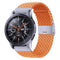 Nylon Braided Metal Buckle Watch Band for Galaxy Watch 4 20mm(Orange)