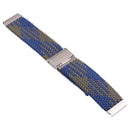 Nylon Braided Metal Buckle Watch Band for Galaxy Watch 4 20mm(Z Blue Green)