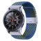 Nylon Braided Metal Buckle Watch Band for Galaxy Watch 4 20mm(Z Blue Green)
