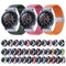 Nylon Braided Metal Buckle Watch Band for Galaxy Watch 4 20mm(Charcoal)