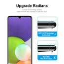 For Samsung Galaxy A32 4G 2 PCS ENKAY Hat-Prince Full Glue Tempered Glass 6D Full Coverage Anti-scratch Protector