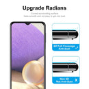 For Samsung Galaxy A32 5G 2 PCS ENKAY Hat-Prince Full Glue Tempered Glass 6D Full Coverage Anti-scratch Protector