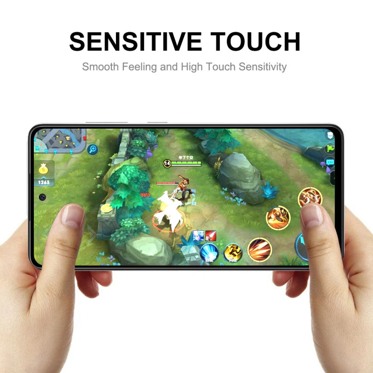 1 PCS For OnePlus 9RT 5G ENKAY Hat-Prince Full Glue Tempered Glass 6D Full Coverage Anti-scratch Protector