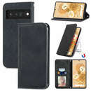 For Google Pixel 6 Pro Retro Skin Feel Business Magnetic Horizontal Flip Leather Case With Holder & Card Slots & Wallet & Photo Frame(Black)