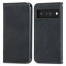 For Google Pixel 6 Pro Retro Skin Feel Business Magnetic Horizontal Flip Leather Case With Holder & Card Slots & Wallet & Photo Frame(Black)