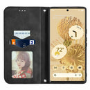 For Google Pixel 6 Pro Retro Skin Feel Business Magnetic Horizontal Flip Leather Case With Holder & Card Slots & Wallet & Photo Frame(Black)