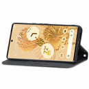 For Google Pixel 6 Pro Retro Skin Feel Business Magnetic Horizontal Flip Leather Case With Holder & Card Slots & Wallet & Photo Frame(Black)