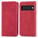 For Google Pixel 6 Pro Retro Skin Feel Business Magnetic Horizontal Flip Leather Case With Holder & Card Slots & Wallet & Photo Frame(Red)