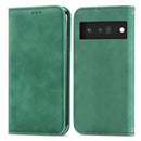For Google Pixel 6 Pro Retro Skin Feel Business Magnetic Horizontal Flip Leather Case With Holder & Card Slots & Wallet & Photo Frame(Green)