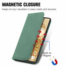 For Google Pixel 6 Pro Retro Skin Feel Business Magnetic Horizontal Flip Leather Case With Holder & Card Slots & Wallet & Photo Frame(Green)