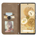 For Google Pixel 6 Pro Retro Skin Feel Business Magnetic Horizontal Flip Leather Case With Holder & Card Slots & Wallet & Photo Frame(Brwon)