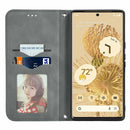 For Google Pixel 6 Pro Retro Skin Feel Business Magnetic Horizontal Flip Leather Case With Holder & Card Slots & Wallet & Photo Frame(Grey)