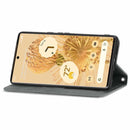 For Google Pixel 6 Pro Retro Skin Feel Business Magnetic Horizontal Flip Leather Case With Holder & Card Slots & Wallet & Photo Frame(Grey)