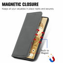 For Google Pixel 6 Pro Retro Skin Feel Business Magnetic Horizontal Flip Leather Case With Holder & Card Slots & Wallet & Photo Frame(Grey)
