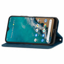 For Nokia G50 Retro Skin Feel Business Magnetic Horizontal Flip Leather Case With Holder & Card Slots & Wallet & Photo Frame(Blue)