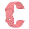 For Fitbit Charge 5 Monochromatic Silicone Watch Band, Size: Small Size(Pink)