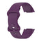 For Fitbit Charge 5 Monochromatic Silicone Watch Band, Size: Small Size(Purple)