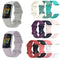 For Fitbit Charge 5 Monochromatic Silicone Watch Band, Size: Small Size(Purple)