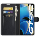 For OPPO Realme GT Neo2 Litchi Texture Horizontal Flip Protective Case with Holder & Card Slots & Wallet(Black)