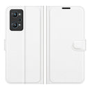For OPPO Realme GT Neo2 Litchi Texture Horizontal Flip Protective Case with Holder & Card Slots & Wallet(White)