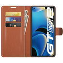 For OPPO Realme GT Neo2 Litchi Texture Horizontal Flip Protective Case with Holder & Card Slots & Wallet(Brown)