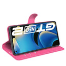 For OPPO Realme GT Neo2 Litchi Texture Horizontal Flip Protective Case with Holder & Card Slots & Wallet(Rose red)
